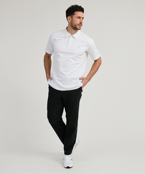 Saturdays Golf（サタデーズゴルフ）の「SS Jaquard Polo shirt（ポロシャツ・メンズ・ホワイト/ブラック・M/L/XL/S）」の7枚目の写真