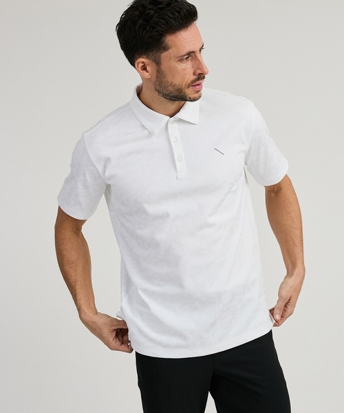 Saturdays Golf（サタデーズゴルフ）の「SS Jaquard Polo shirt（ポロシャツ・メンズ・ホワイト/ブラック・M/L/XL/S）」の8枚目の写真