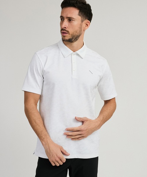 Saturdays Golf（サタデーズゴルフ）の「SS Jaquard Polo shirt（ポロシャツ・メンズ・ホワイト/ブラック・M/L/XL/S）」の9枚目の写真
