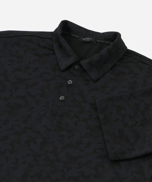 Saturdays Golf（サタデーズゴルフ）の「SS Jaquard Polo shirt（ポロシャツ・メンズ・ホワイト/ブラック・M/L/XL/S）」の19枚目の写真