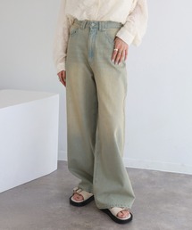 NOGLE（ノグル）の「【NOGLE/ノグル】ワイドケミカルデニム（デニムパンツ）」