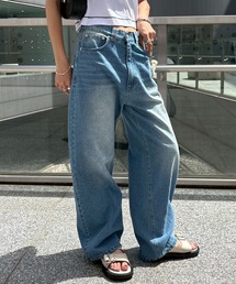 NOGLE（ノグル）の「【NOGLE/ノグル】ワイドケミカルデニム（デニムパンツ）」