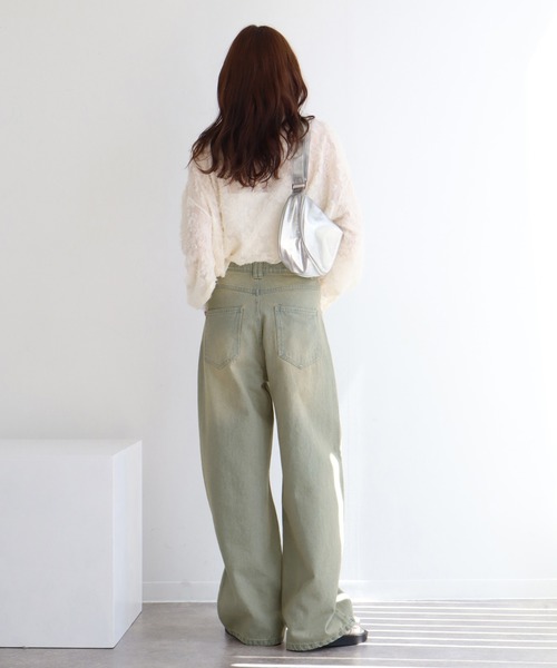 NOGLE(ノグル)の「【NOGLE/ノグル】ワイドケミカルデニム(デニムパンツ・レディース・ブルー系その他/ライトブルー/ブラック/ブルー・S/M)」の5枚目の写真