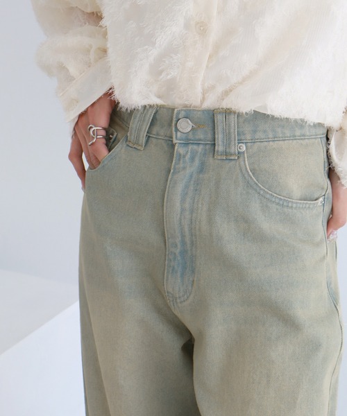 NOGLE(ノグル)の「【NOGLE/ノグル】ワイドケミカルデニム(デニムパンツ・レディース・ブルー系その他/ライトブルー/ブラック/ブルー・S/M)」の14枚目の写真