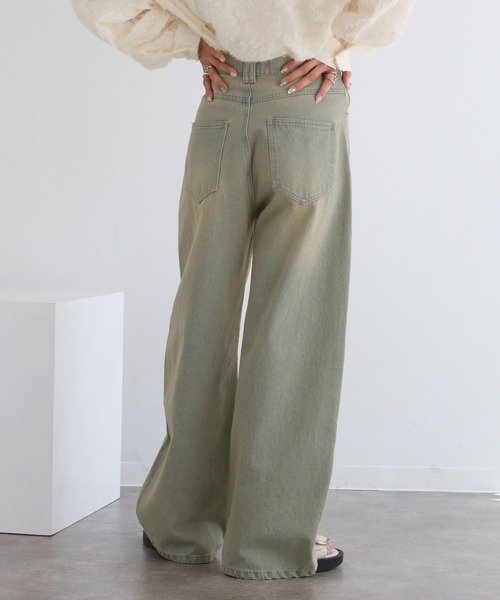 NOGLE(ノグル)の「【NOGLE/ノグル】ワイドケミカルデニム(デニムパンツ・レディース・ブルー系その他/ライトブルー/ブラック/ブルー・S/M)」の16枚目の写真