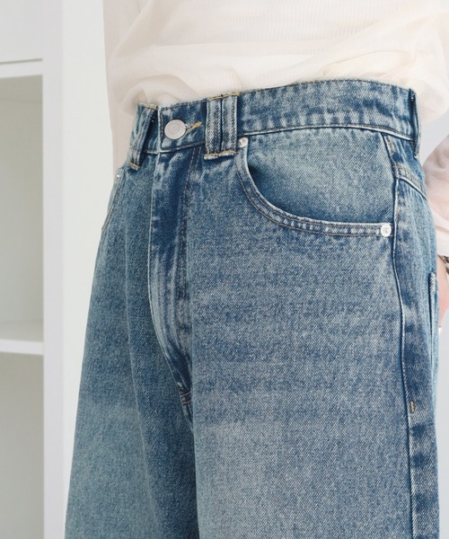 NOGLE(ノグル)の「【NOGLE/ノグル】ワイドケミカルデニム(デニムパンツ・レディース・ブルー系その他/ライトブルー/ブラック/ブルー・S/M)」の21枚目の写真