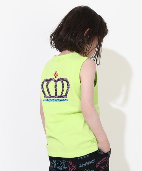 BABYDOLL（ベビードール）の「【綿100％】 カラフルロゴタンクトップ 0542K（タンクトップ・キッズ・ブラック/イエロー×グリーン・90cm/100cm/120cm/110cm/130cm/140cm/80ｃｍ）」の9枚目の写真