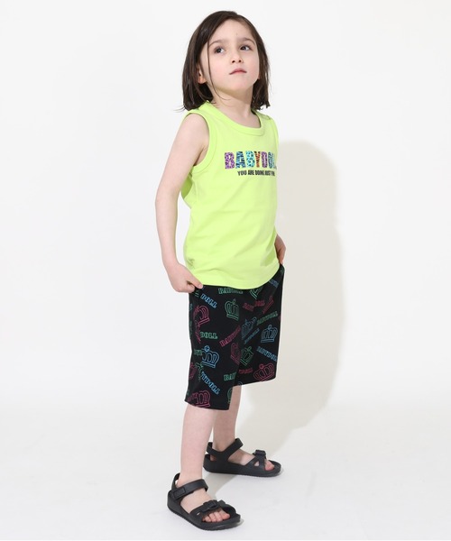 BABYDOLL（ベビードール）の「【綿100％】 カラフルロゴタンクトップ 0542K（タンクトップ・キッズ・ブラック/イエロー×グリーン・90cm/100cm/120cm/110cm/130cm/140cm/80ｃｍ）」の6枚目の写真