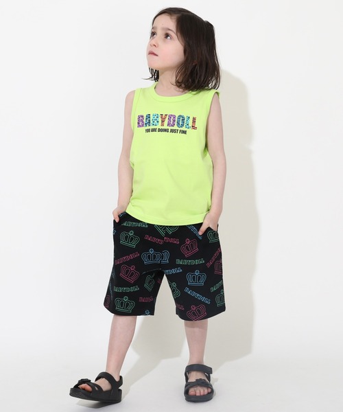 BABYDOLL（ベビードール）の「【綿100％】 カラフルロゴタンクトップ 0542K（タンクトップ・キッズ・ブラック/イエロー×グリーン・90cm/100cm/120cm/110cm/130cm/140cm/80ｃｍ）」の8枚目の写真
