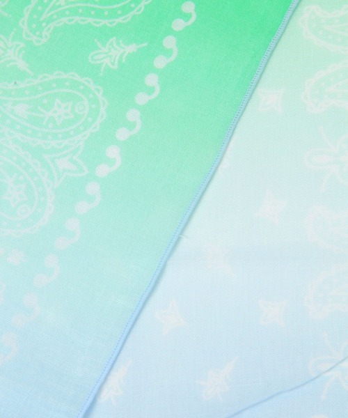 BAYFLOW（ベイフロー）の「BFカラーバンダナハンカチ50×50（バンダナ/スカーフ・レディース・ブルー/パープル/オレンジ/グリーン・0）」の12枚目の写真