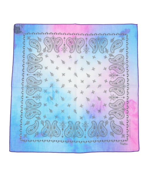 BAYFLOW（ベイフロー）の「BFカラーバンダナハンカチ50×50（バンダナ/スカーフ・レディース・ブルー/パープル/オレンジ/グリーン・0）」の18枚目の写真