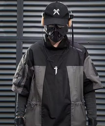 吉業重工 バイカラー 半袖テックシャツ