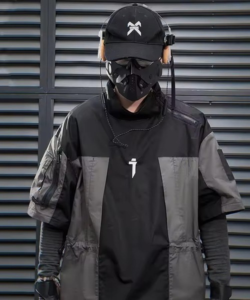 WESTSEA（ウエストシー）の「吉業重工 バイカラー 半袖テックシャツ（Tシャツ/カットソー・メンズ・ブラック/グレー・L/XL/M）」の3枚目の写真