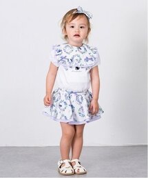 ANNA SUI mini（アナスイ・ミニ）の「フラワーリース柄スカート付きカバーパンツ（その他ベビーウェア）」