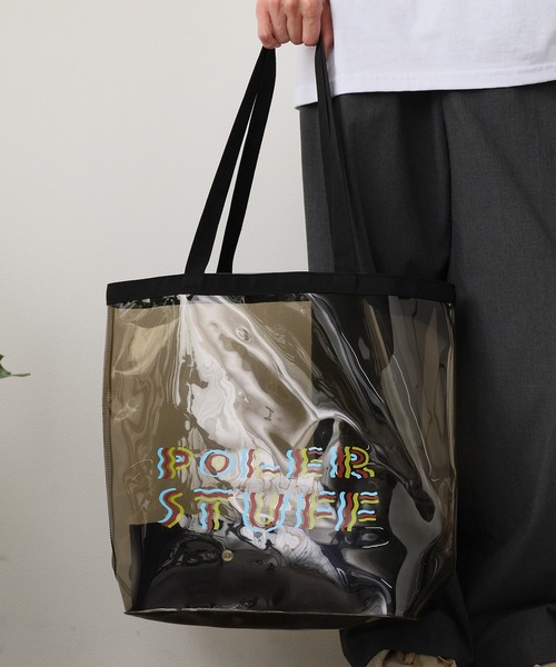 POLeR(ポーラー)の「POLeR/ポーラー PVC POOL BAG プールバッグ(ショルダーバッグ・メンズ・オレンジ/ブラック/クリア・FREE)」の2枚目の写真