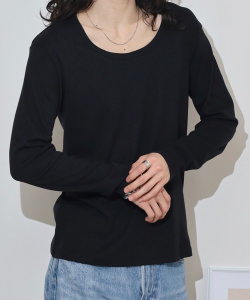 FUNALIVE(ファンアライブ)の「T/Cフライススリムフィット長袖クルーネックTEE(Tシャツ/カットソー・メンズ・ホワイト/グレー/ブルー/グレー系その他/ブラック・L/M/LL)」の10枚目の写真