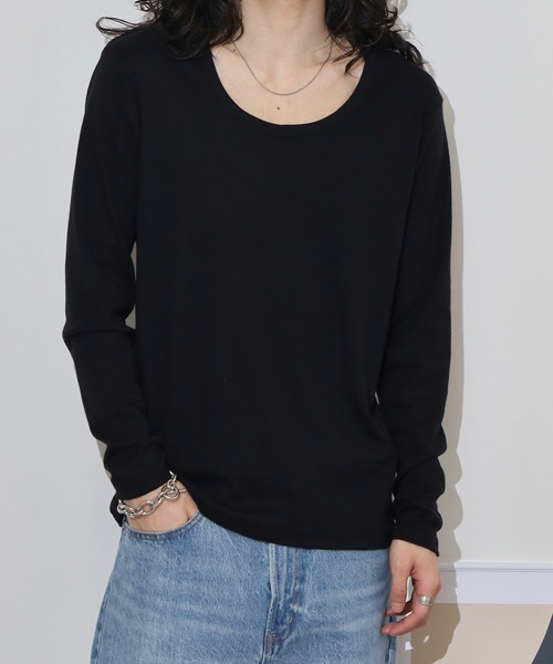 FUNALIVE(ファンアライブ)の「T/Cフライススリムフィット長袖クルーネックTEE(Tシャツ/カットソー・メンズ・ホワイト/グレー/ブルー/グレー系その他/ブラック・L/M/LL)」の12枚目の写真