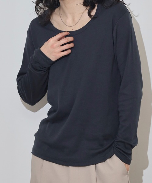 FUNALIVE(ファンアライブ)の「T/Cフライススリムフィット長袖クルーネックTEE(Tシャツ/カットソー・メンズ・ホワイト/グレー/ブルー/グレー系その他/ブラック・L/M/LL)」の19枚目の写真