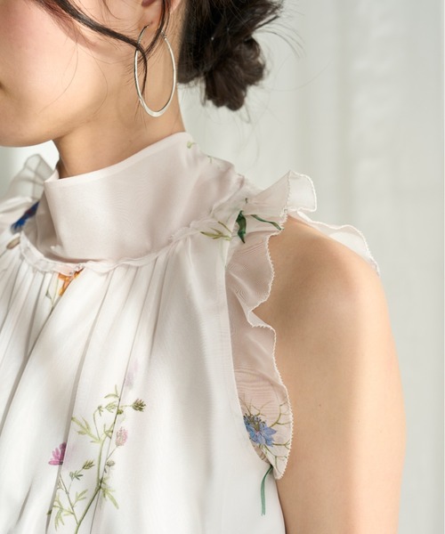 新品未使用　バックリボンシフォンワンピース　FLOWER Mサイズ　タグ付き SNIDEL｜バックリボンシフォンワンピース | Rakuten Fashion