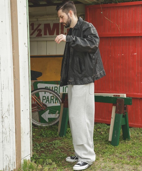 MR.OLIVE（ミスターオリーブ）の「VINTAGE CRAFT SHEEP LEATHER / OVERSIZE RIDERS（ライダースジャケット・メンズ・ブラック・SMALL/MEDIUM/LARGE）」の13枚目の写真