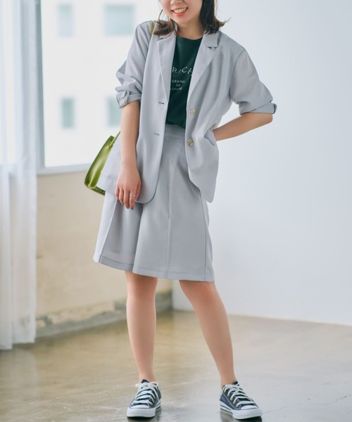 【関税込み】Constanca Entrudo ショートパンツ リネンライクタックショートパンツ 【低身長・小柄女性