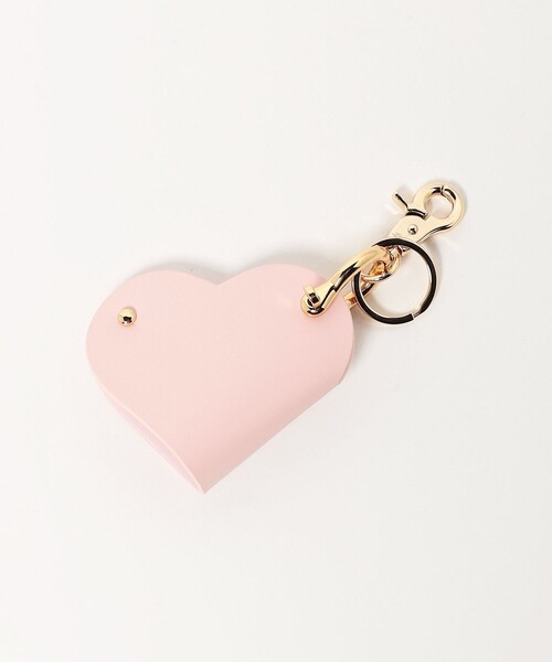 ChristianDior ベージュ系 キーケース ハートチャーム付き