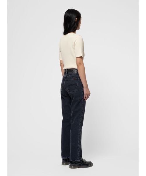 Nudie Jeans(ヌーディージーンズ)の「Nudie Jeans/ヌーディージーンズ Lofty Lo / レギュラーストレート ジーンズ / Black Vintage / レングス28(デニムパンツ・レディース・ブラック・24inch/28inch/27inch/26inch/25inch)」の3枚目の写真