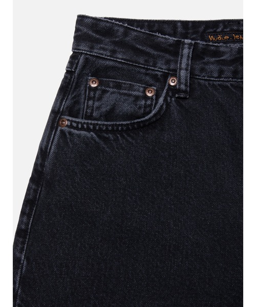 Nudie Jeans(ヌーディージーンズ)の「Nudie Jeans/ヌーディージーンズ Lofty Lo / レギュラーストレート ジーンズ / Black Vintage / レングス28(デニムパンツ・レディース・ブラック・24inch/28inch/27inch/26inch/25inch)」の4枚目の写真