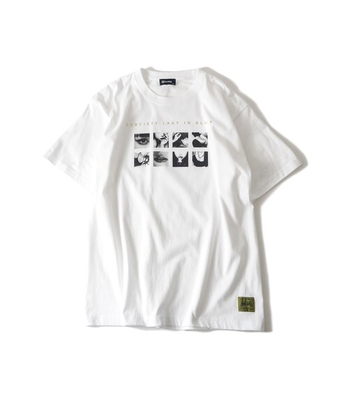 Subciety(サブサエティ)の「Lady in black tee(Tシャツ/カットソー・メンズ・ホワイト/ブラック・XX-LARGE/X-LARGE/LARGE/MEDIUM/SMALL)」の8枚目の写真