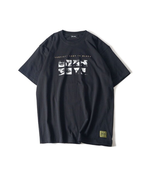 Subciety(サブサエティ)の「Lady in black tee(Tシャツ/カットソー・メンズ・ホワイト/ブラック・XX-LARGE/X-LARGE/LARGE/MEDIUM/SMALL)」の11枚目の写真