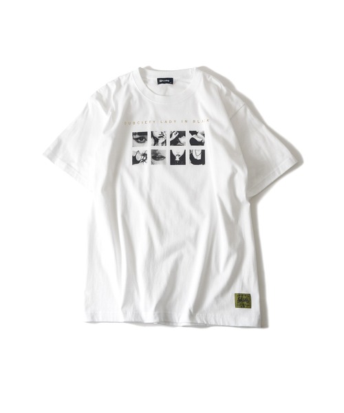 Subciety（サブサエティ）の「Lady in black tee（Tシャツ/カットソー・メンズ・ホワイト/ブラック・XX-LARGE/X-LARGE/LARGE/MEDIUM/SMALL）」の3枚目の写真