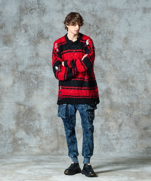 glamb（グラム）の「Paraffin Cargo Denim / パラフィンカーゴデニム（デニムパンツ・メンズ・インディゴブルー/ブラック・S/M/L）」の18枚目の写真