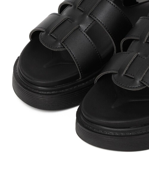 SHIPS any（シップス エニィ）の「MACMOC: Tera オープントゥ グラディエーター サンダル（サンダル・レディース・オフホワイト/ブラック・40/30/50）」の4枚目の写真