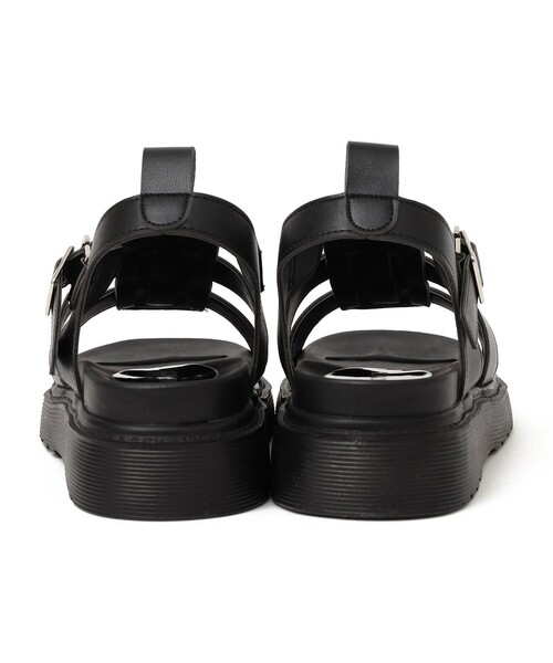 SHIPS any（シップス エニィ）の「MACMOC: Tera オープントゥ グラディエーター サンダル（サンダル・レディース・オフホワイト/ブラック・40/30/50）」の5枚目の写真