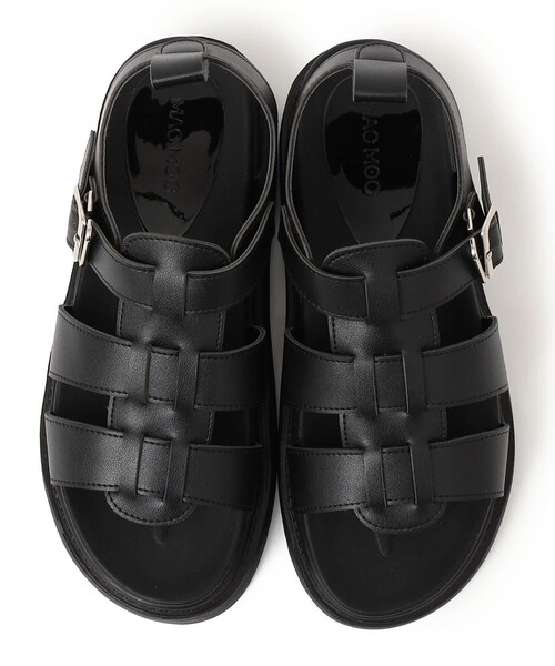 SHIPS any（シップス エニィ）の「MACMOC: Tera オープントゥ グラディエーター サンダル（サンダル・レディース・オフホワイト/ブラック・40/30/50）」の6枚目の写真