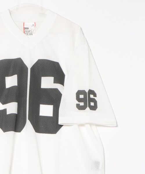 a.p.o.v.(エーピーオービー)の「a.p.o.v. ナンバリングプリントオーバーサイズメッシュゲームシャツ(Tシャツ/カットソー・メンズ・ブルー/ホワイト/ブラウン/ブラック・ONESIZE)」の6枚目の写真