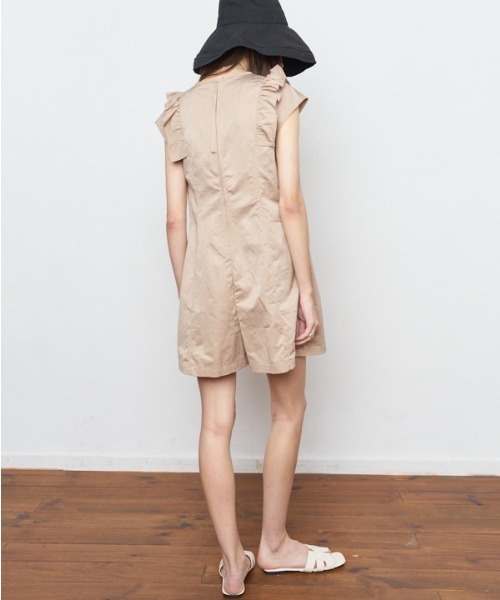 Muel Chic（ミュエルシック）の「Sally resort rompers サリーリゾートロンパース（サロペット/オーバーオール・レディース・レンガ/ベージュ/ブラック・FREE）」の13枚目の写真