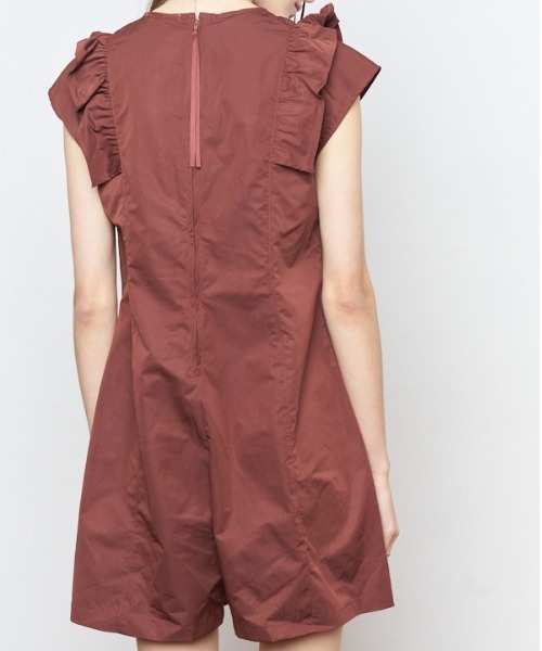 Muel Chic（ミュエルシック）の「Sally resort rompers サリーリゾートロンパース（サロペット/オーバーオール・レディース・レンガ/ベージュ/ブラック・FREE）」の8枚目の写真