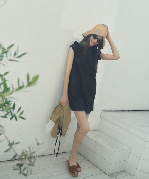 Muel Chic（ミュエルシック）の「Sally resort rompers サリーリゾートロンパース（サロペット/オーバーオール・レディース・レンガ/ベージュ/ブラック・FREE）」の20枚目の写真