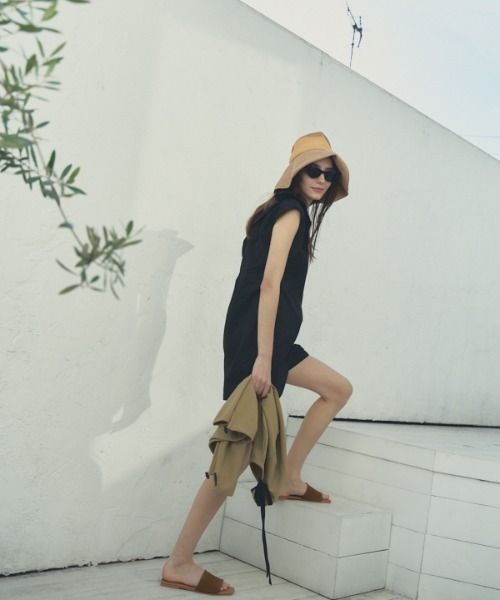 Muel Chic（ミュエルシック）の「Sally resort rompers サリーリゾートロンパース（サロペット/オーバーオール・レディース・レンガ/ベージュ/ブラック・FREE）」の19枚目の写真