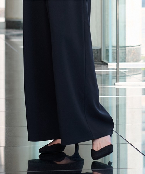 UR'S（ユアーズ）の「楽きちんとみえ/着痩せワイドパンツ（その他パンツ・レディース・ブラック/ネイビー/モカ・L/M/S）」の20枚目の写真
