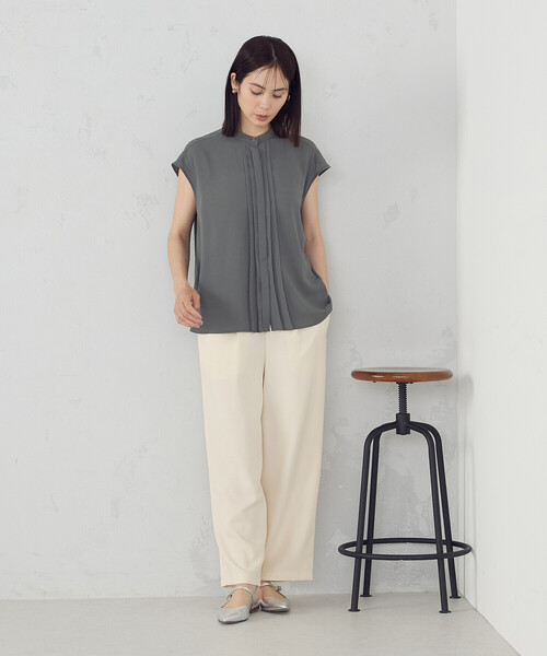 COMME CA ISM(コムサイズム)の「バックプリーツデザイン ブラウス(シャツ/ブラウス・レディース・ネイビー/カーキ・MEDIUM/LARGE)」の10枚目の写真