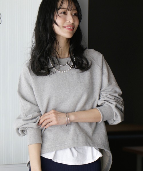 Ehre style(エーレスタイル)の「きれいめ見え!大人スエット着こなし6選(スウェット・レディース・ホワイト/ブラック/グレー・FREE)」の6枚目の写真