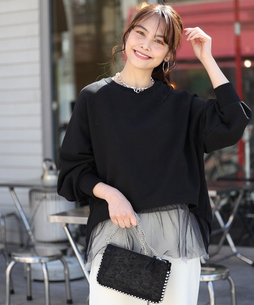 Ehre style(エーレスタイル)の「きれいめ見え!大人スエット着こなし6選(スウェット・レディース・ホワイト/ブラック/グレー・FREE)」の5枚目の写真