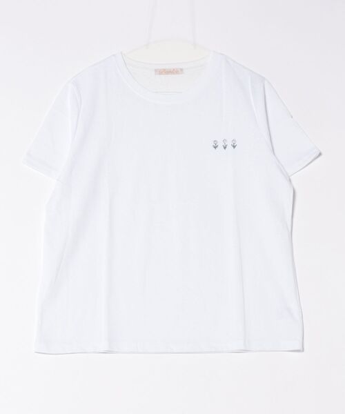 BANICO(バニコ)の「ミニロゴプリントTシャツ (SS)(Tシャツ/カットソー・レディース・ライトベージュ/ピンク/杢グレー/ブルー/ホワイト・FREE)」の19枚目の写真