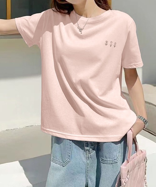 BANICO(バニコ)の「ミニロゴプリントTシャツ (SS)(Tシャツ/カットソー・レディース・ライトベージュ/ピンク/杢グレー/ブルー/ホワイト・FREE)」の15枚目の写真