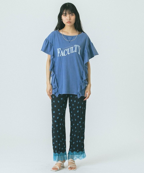 ROSE BUD(ローズバッド)の「FLOWER PRINT PANTS(その他パンツ・レディース・ブラック/ベージュ・ONE SIZE)」の18枚目の写真