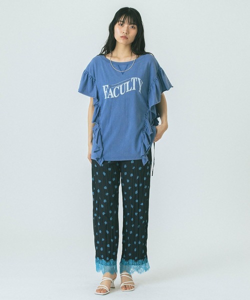 ROSE BUD(ローズバッド)の「FLOWER PRINT PANTS(その他パンツ・レディース・ブラック/ベージュ・ONE SIZE)」の19枚目の写真