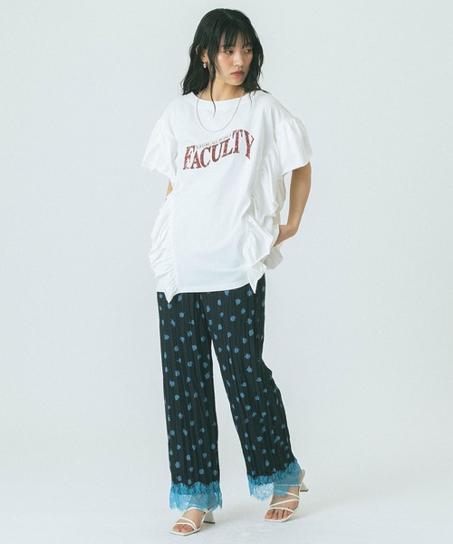 ROSE BUD(ローズバッド)の「FLOWER PRINT PANTS(その他パンツ・レディース・ブラック/ベージュ・ONE SIZE)」の22枚目の写真
