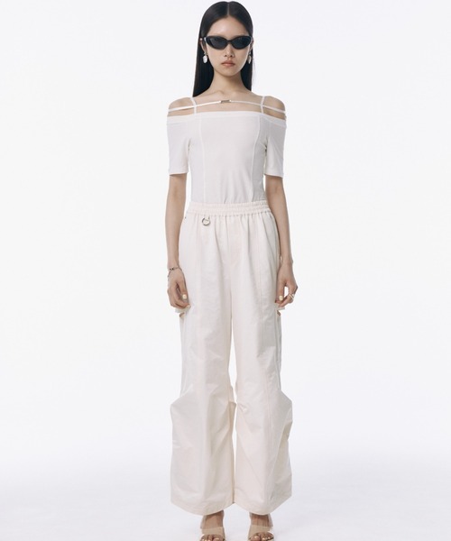 トップス JOSEMOON STRAP OFFSHOULDER STRAP OFFSHOULDER/ストラップオフショルダー（Tシャツ